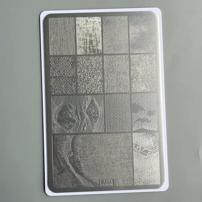 XMQ NAIL ART STAMPING PLATES DESIGNS DE LACE IMAGEPLATES STYLE DENIM TEMPLATÉ