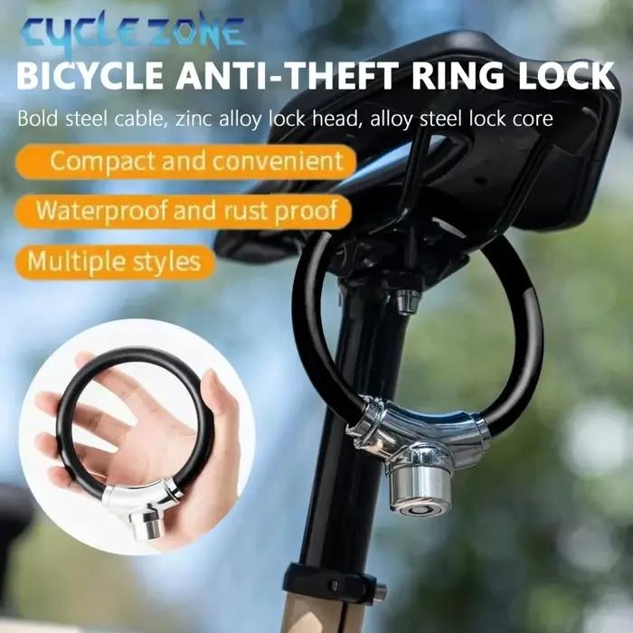 Antivol de vélo électrique cadenas avec 2 clés fermoir anneau pour moto pièces accessoires vélo sécurité vélo électrique scooter protection vélo occasions spéciales