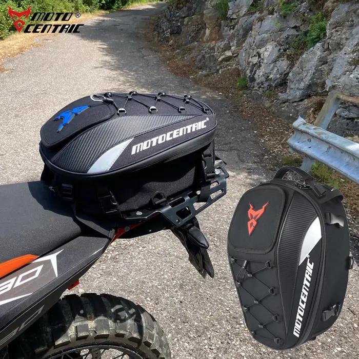 Sac arrière de moto étanche MOTOCENTRIC, sac de siège arrière multifonctionnel et Durable, sac à dos