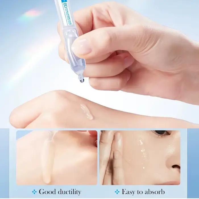 Sérum visage acide hyaluronique anti-âge nourrissant essence anti-rides fullerène collagène éclaircissant liftant soins peau jeunesse radiancé santé peau occaions quotidiennes sorties nocturnes chez soi