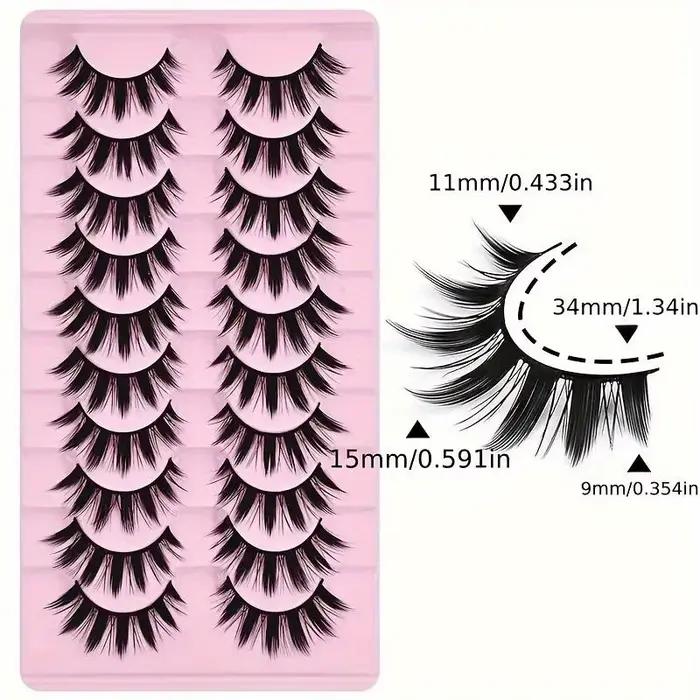 Outils de maquillage épais pour les yeux, 2 boîtes de 20 paires d'extensions de légumineuses et de p