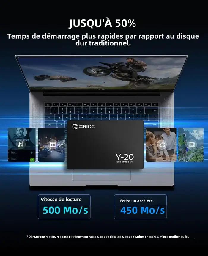 ORICO SATA III SSD 2.5 "disque SSD interne 3D NAND 512GB 1 to 2 to 4 to jusqu'à 550 mo/s pour mettre à niveau PC ordinat