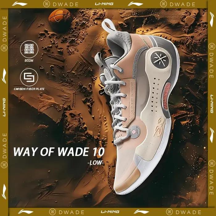 Li-Ning WAY OF WADE 10 LOW chaussures basket professionnelles hommes plaque carbone amortissant