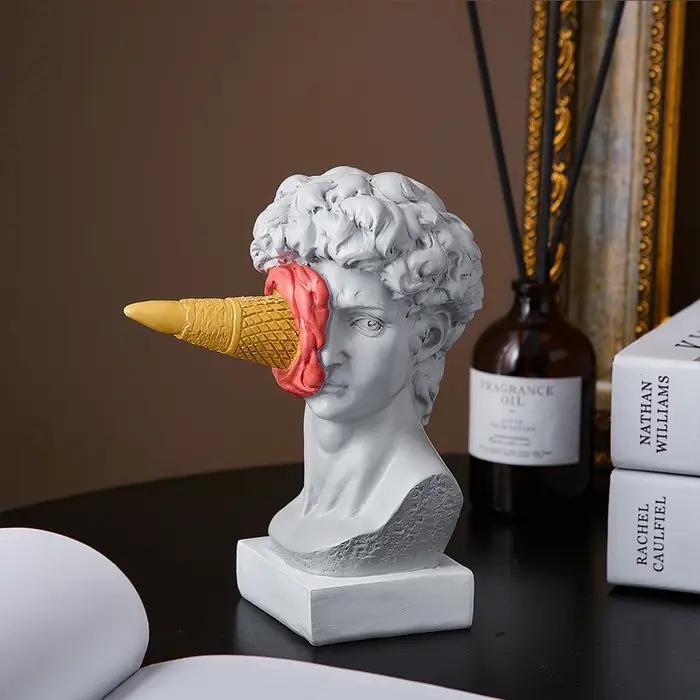 Statue de David, Figurine nordique moderne, décoration artistique de bureau, décoration de maison