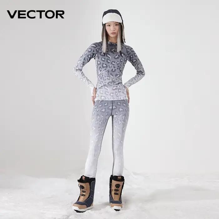 Ensemble thermique femme Vector microfibre polaire - Sous-vêtements hiver ultra doux séchage rapide