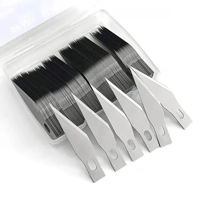 Lames de couteau de Scalpel en métal, lames de couteau à graver pour Sculpture sur bois, remplacemen
