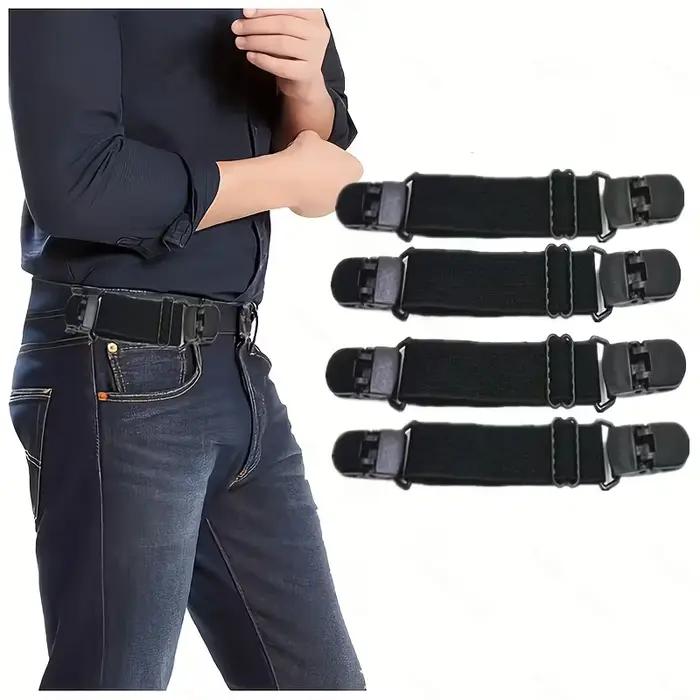 Ceinture élastique invisible réglable antidérapante avec clip et attache pour activités sportives et maintien de la silhouette