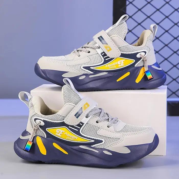Chaussures de course enfants garçons filles - Baskets respirantes antidérapantes pour marche sport décontracté