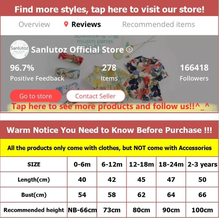 Sanlutoz – body en coton pour bébé garçon, vêtements pour nouveau-né à la mode, vêtements d'été à ma