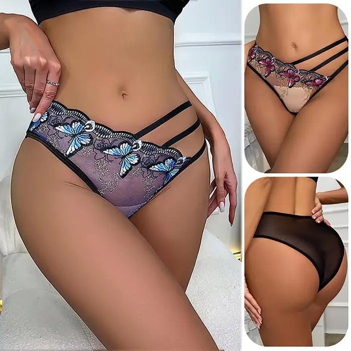 Culottes sexy pour femmes sangle en dentelle design évidé sous-vêtements intimes modernes élégance féminité confort libertés de mouvements