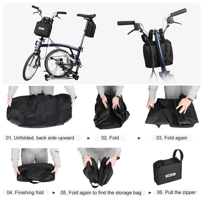 Rhinowalk – sac de transport pour vélo pliant 14-16 pouces, pour Brompton 3 soixante, sac de rangeme