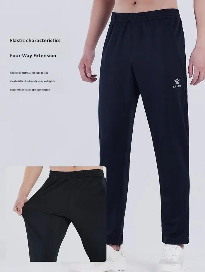 Kelme-Pantalon d'entraînement de football à haute élasticité pour homme, pantalon de course décontra