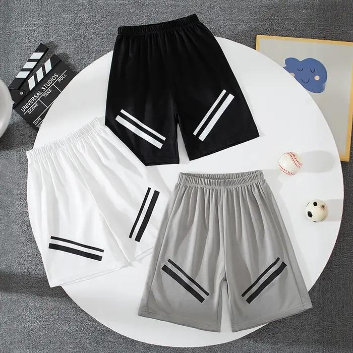Ensemble de 1/3 pièces de shorts décontractés multicolores à séchage rapide pour enfants, pantalons