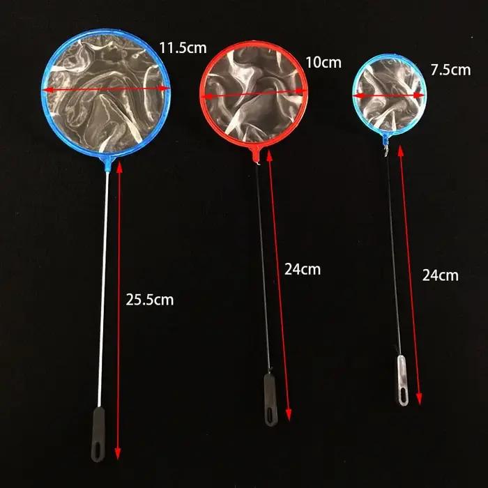 Accessoires d'aquarium à mailles fines, 2 pièces, poignée en acier inoxydable, filet de pêche pour A