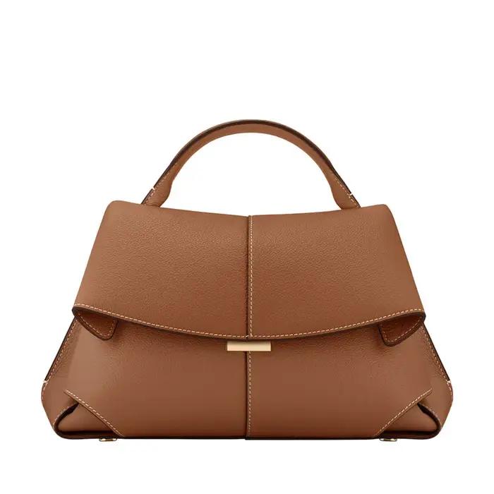 Nouveau sac à main en cuir véritable pour femmes, sac fourre-tout de luxe en cuir de vachette, sac à