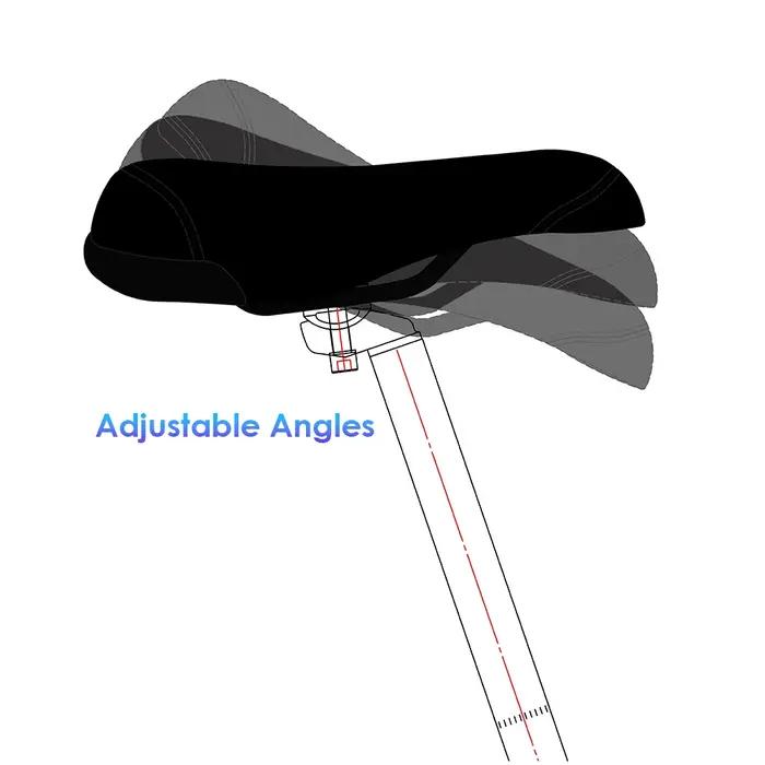 FUNSEA-Selle de vélo noire avec logo brodé, siège de bicyclette, fauteuil de 8mm
