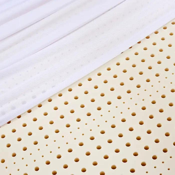 Matelas en latex 100% naturel thaïlandais avec housse, coussin en caoutchouc pur, solution stock, vi