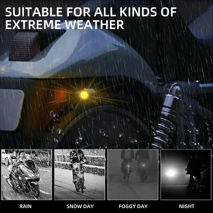 2 feux de plaque d'immatriculation LED Eagle Eye pour Moto, feu arrière jaune, accessoires de Moto,