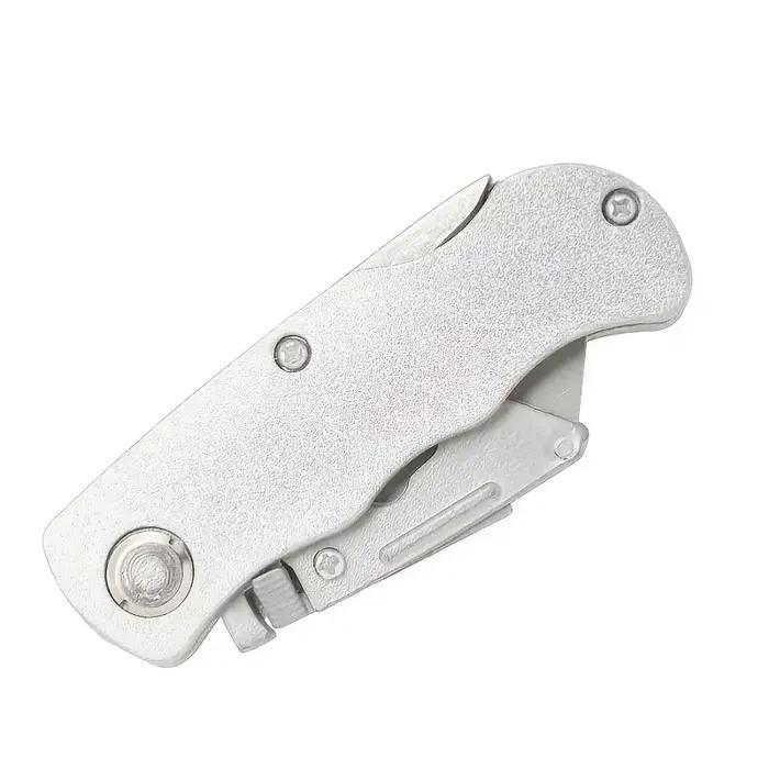 Couteau utilitaire pliant, manche en aluminium et plastique, coupe-câble de poche, lame de couteau p