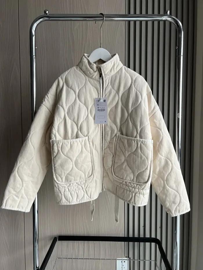 Manteau matelassé en polyester pour femme, nouvelle collection 2026, style vintage, en rayonne Lenzi