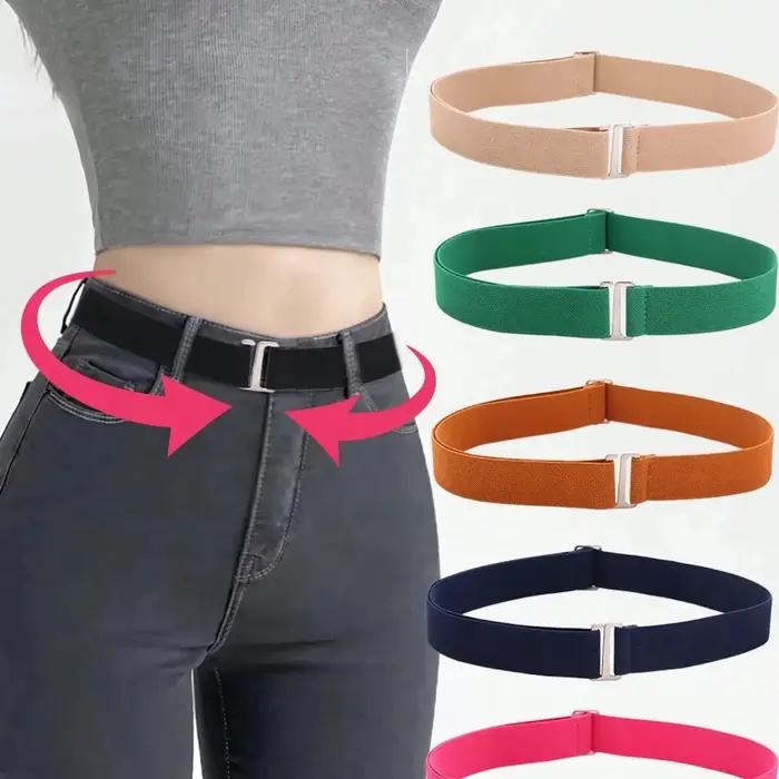 Ceinture de pantalon antidérapante élastique, confortable et réglable, taille unique, pour femmes, s