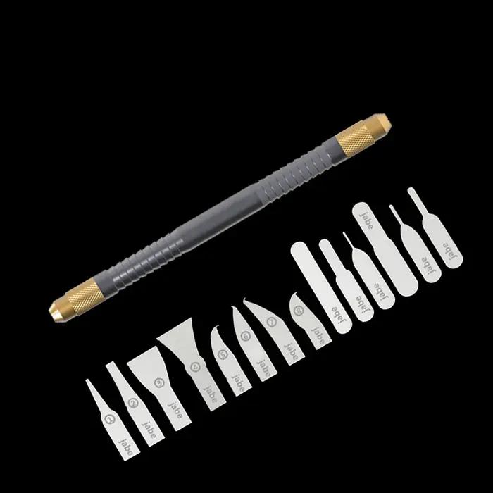 Ensemble d'outils de suppression de bord de CPU pour téléphone portable, réparation de puce IC, lame