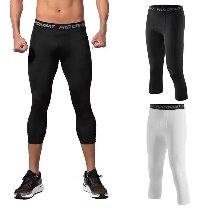 Shorts d'entraînement compression pour hommes - Idéaux pour la course et le yoga