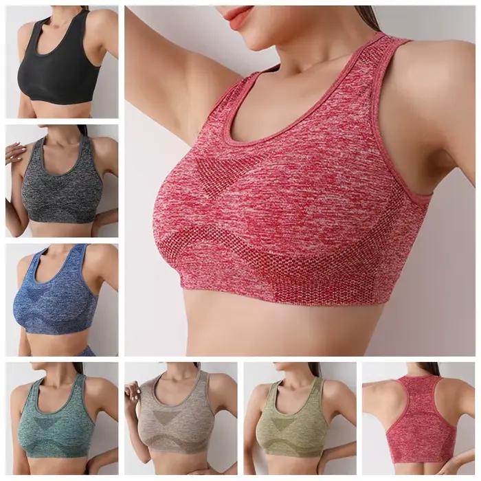 Soutien-gorge Push Up respirant pour femmes, sous-vêtements de sport, course à pied, yoga, fitness