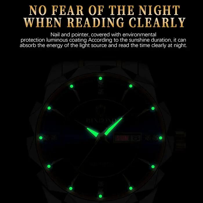 BINBONG femmes montres de luxe mode dames montre à Quartz étanche lumineux Date en acier inoxydable