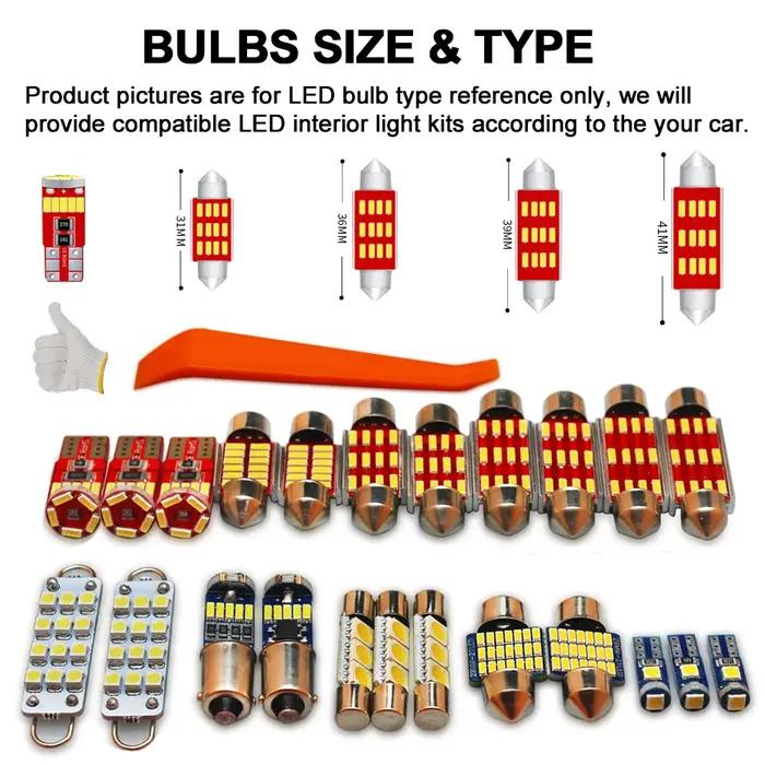 BADEYA – Kit de lumière dôme de carte intérieure LED, 13 pièces, pour Ford Ecosport 2013- 2016 2017