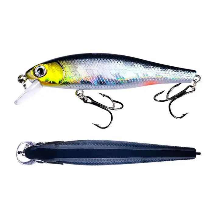 Leurre méné rigide flottant avec yeux 3D, appât Él, wobJeff, crankbait, matériel de pêche à la traîn