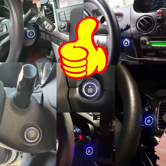 Démarreur à distance pour voiture, alarme avec système intelligent de démarrage automatique, bouton