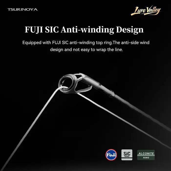 Canne à pêche TSURINOYA LURE VALLEY 5 sections, spinning et casting, 1,98 m, 2,08 m, 2,28 m, 2,44 m,