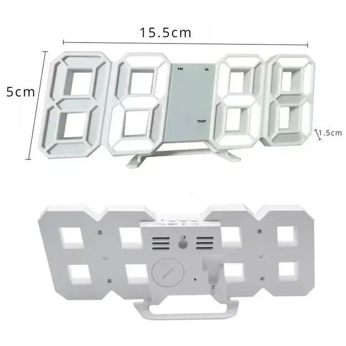 Horloge de bureau numérique horloge de bureau électronique décorative murale avec Mode lumineux régl