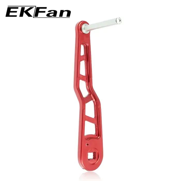 EKFAN-Poignée de moulinet en acier inoxydable avec gravure de technologie CNC, accessoire de pêche,