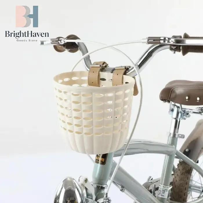 Panier de vélo pour enfants en PU sangles réglables pour randonnées familiales courses de proximité cadeaux d'anniversaire Noël trésors transporte affaires de l'enfant