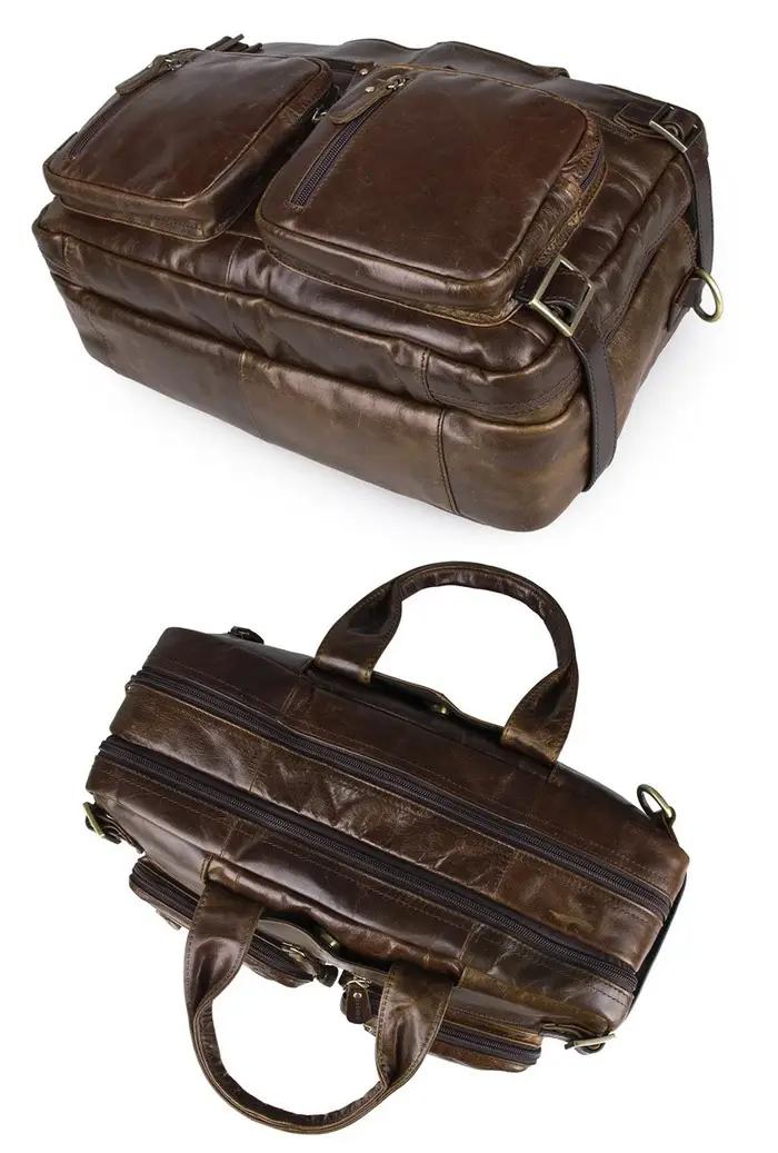 Sac messager en cuir véritable de haute qualité pour hommes, sac à bandoulière, mallette d'affaires,