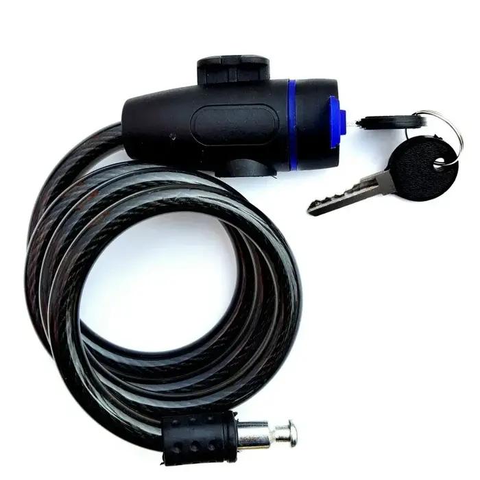 Serrure de chaîne de moto robuste, antivol en métal avec 2 clés pour une sécurité maximale et un renfort du vélo