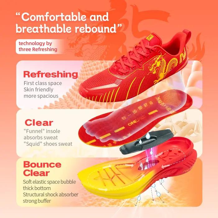ONEMIX loong nouvelles baskets tampon chaussures de course coureurs lourds hommes antidérapant respi