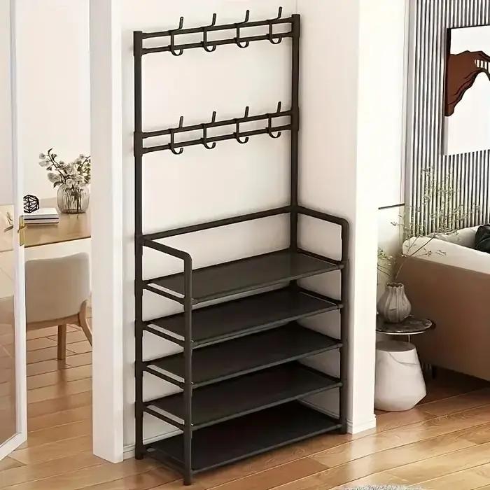 Étagère à chaussures à cinq couches, étagère à chaussures Simple, support de rangement intégré, étag