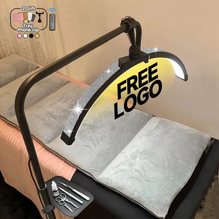 2025 oem personnalisé LOGO gratuit 45 W nouveau joint en U LED demi-lune extension de cils Salon lam