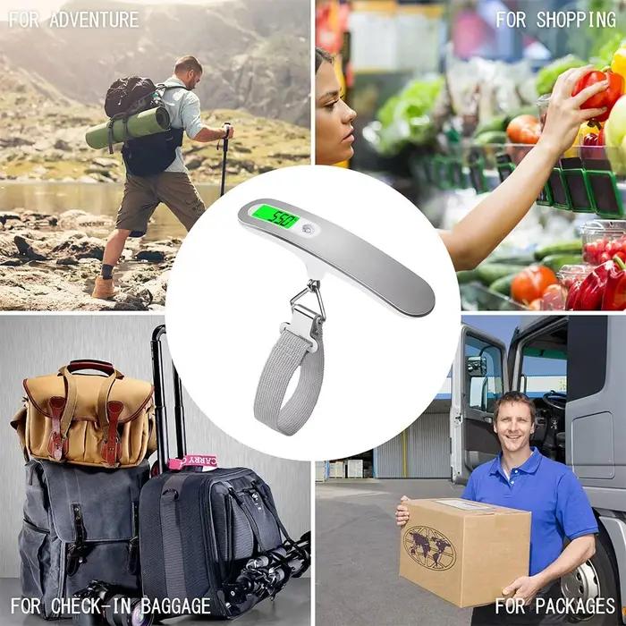 Balance à bagages numérique LCD, 50kg X 10g, balance électronique portable, balance de poids, valise