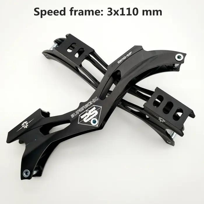 Cadre de patin de vitesse avec essieux, livraison gratuite, 3x110mm
