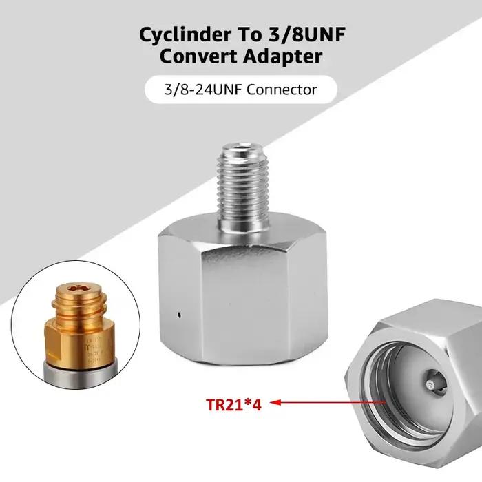 Adaptateur de conversion de cylindre de Soda TR21 * 4 à 3/8-24UNF, pour brassage à domicile, fût de