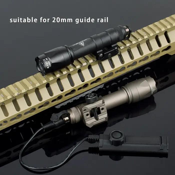 Lampe torche tactique puissante Surefir M600 M300 Airsoft avec double interrupteur à pression, rail