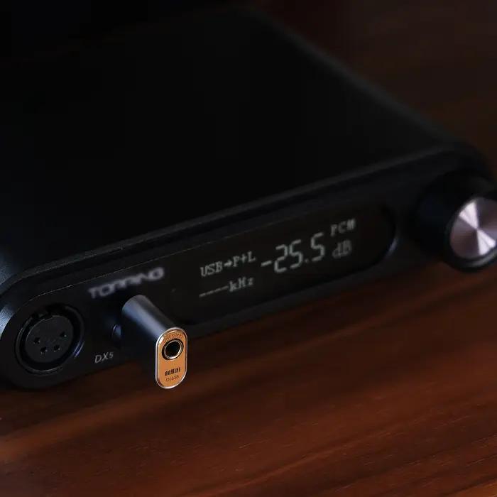 Adaptateur Audio DD ddHiFi DJ65B(AL) mâle 6.35mm à femelle 4.4mm pour appareils d'amplificateur de b