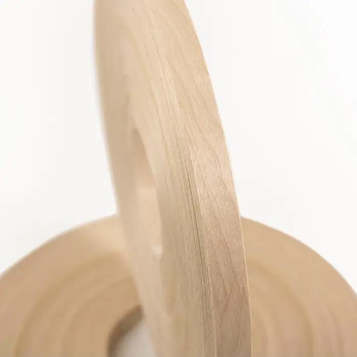Bande de chant naturel, 50m de largeur, 20-40mm d'épaisseur 0.5mm, feuilles de placage de bois