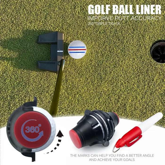 Marqueur de doublure de balle de Golf rotatif à 360 degrés, modèle de marqueur, stylo de positionnem