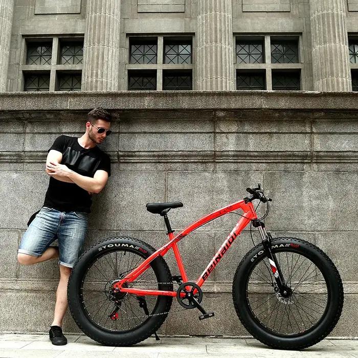 2025 VTT 26 pouces 4.0 gros pneu étudiant vélo à vitesse variable 24