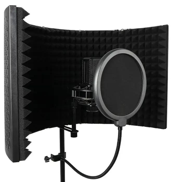 G-MARK 5 bouclier d'isolation de microphone statique de studio professionnel de livre de réflexion d